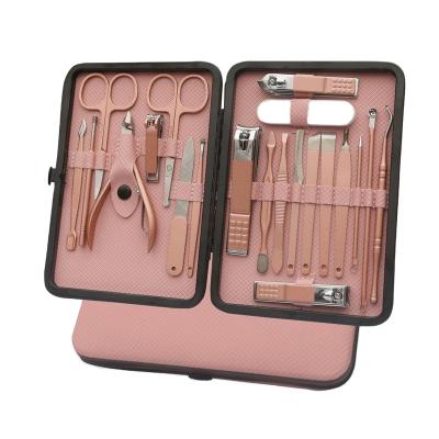 China PU and Original Leather Manicure Pedicure Tools Manicure Set Tools Pre-assembled Beauty Set for sale