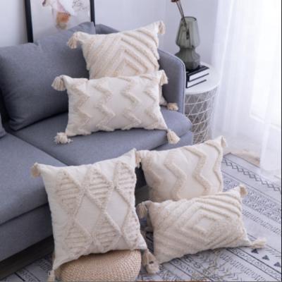 China Amazon Anti-Decubitus Adorned Wholesale Moroccan Tile Pillow Retro Style Sofa Cushion Cover for sale