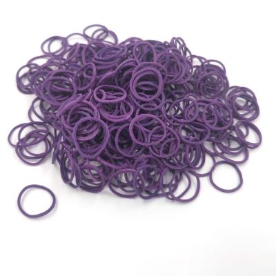 China Dia.15mm Thailand Natual Style European And American Purple Elastic Rubber Bands For Girls for sale