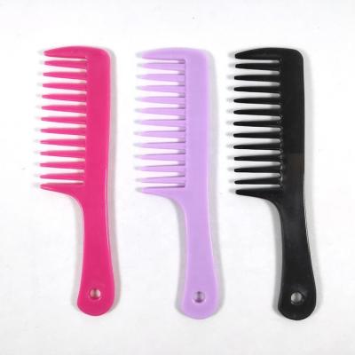 China Custom Colorful Plastic Comb Carbon Logo Comfortable Parting Hair Comb for sale