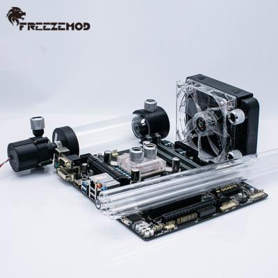 China CPU Computer Water Cooling Kit System PETG Tube Copper Heatsink Series. FREEZEMOD-BKH1 for sale