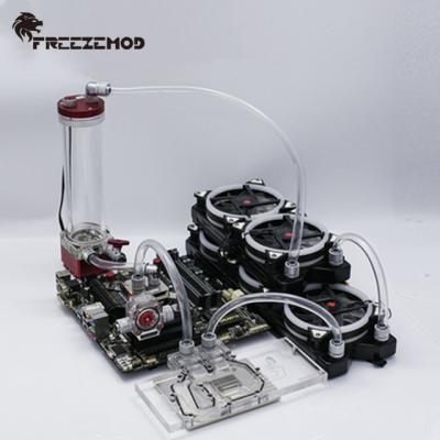 China Processor Computer Water Cooling CPU Block System PVC Tube Copper Radiator Series. FREEZEMOD-PKS4 for sale