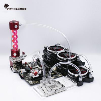 China CPU Computer Water Cooling Kit System All Metal CPU Block PVC Tube Copper Heatsink Series. FREEZEMOD-PKS3 for sale