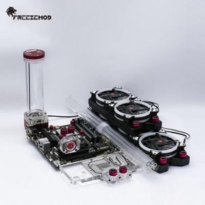 China CPU Computer Water Cooling Kit System PETG Tube All Metal CPU Block Copper Heatsink Series. FREEZEMOD-PKH5 for sale