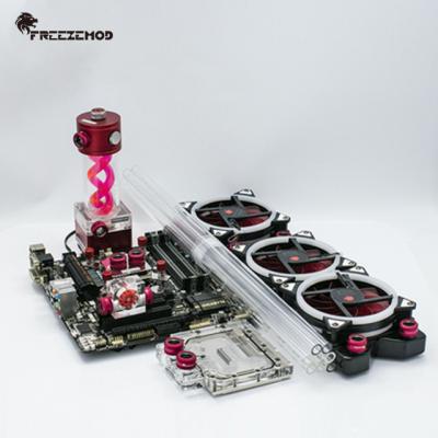 China CPU Computer Water Cooling System LED Fan PETG Tube Mount Radiator Copper Series. FREEZEMOD-PKH3 for sale