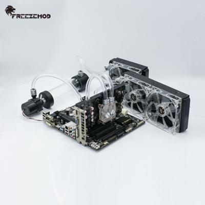 China CPU Water Cooling Computer Kit PVC Fit Tube Aluminum Radiator Fan With Light Series. FREEZEMOD-BKS2 for sale