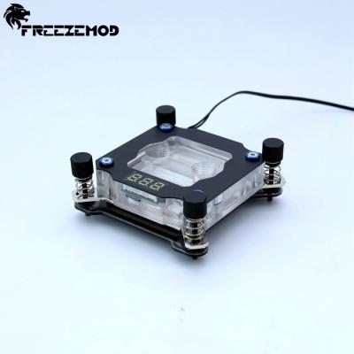 China Cooling Clamshell Water CPU CPU Design Integrated Temperature Sensor Display for INTEL Platform. for sale