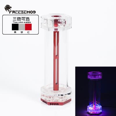 China 5V RGB CPU Computer Water Cooler Water Tank Hexagon Transparent Light Effect .RB-LBX for sale