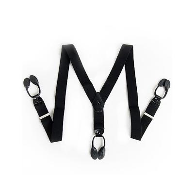 China Y-back Wholesale Customized Elastic Suspenders Brace With Custom Design Genuine Leather Button Backing For Men for sale