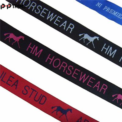 China Metallic Jacquard Riding Horse Ribbon for sale