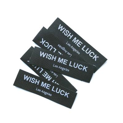 China Factory Wholesale Custom Logo Damask Woven Label Washable for sale