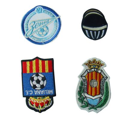 China High Quality Custom Patch Logo Design 3D Embroidery Twill Felt Fabric Sew-on Backing For Apparel Badge for sale