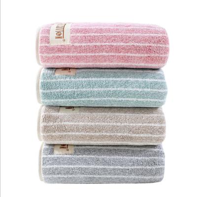 China Custom Wholesale Low Price QUICK DRY Coral Fleece Logo Face Towels Adults Towel for sale