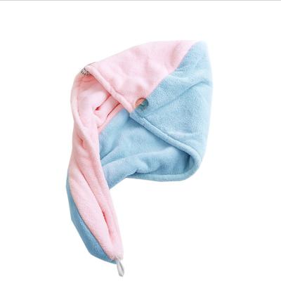 China New Design Viable Color Micro Fiber Hair Towel Micro Hair Turban Towel for sale