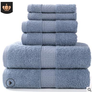 China Lazada Shopee 3 Towel Set Hypoallergenic Supplier Hotel High Quality Embroidery Towel Set Customs Service for sale