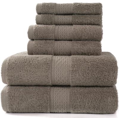 China Lazada Shopee Hypoallergenic Supplier Hot Sale Bath Towel Set Luxury 100% Cotton Towel Set Cotton Towel Set for sale