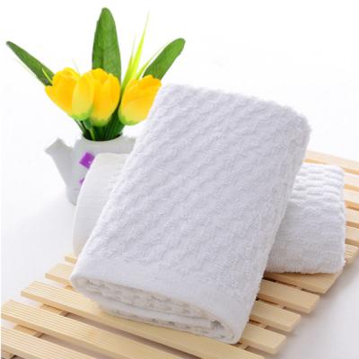 China Wholesale Pure White Manufacturer Steam Sweat Hotel Cotton Towel Beauty Salon Disposable Towel Safe For Bathroom Kids for sale