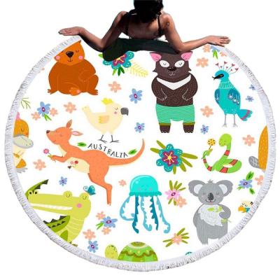 China Factory Sale Widely Used QUICK DRY Luxury Round Beach Towel Various Custom for sale