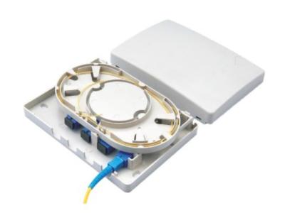 China Material plástico de 4 del puerto mini FTTH de la fibra óptica ABS interiores de la caja terminal en venta