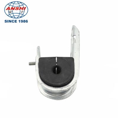 中国 ADSS optical cable suspension clamp, pre twisted suspension clamp J-type suspension clamp fixing fixture 販売のため