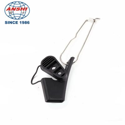 China FTTH butterfly optical cable clamp  stainless steel leather wire cable clamp zu verkaufen