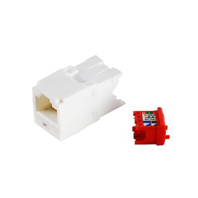 Cina Cat5e Jack modulare utp rj45 keystone jack RJ45 CAT5E Network Coupler network keystone jack UTP non blindato in vendita