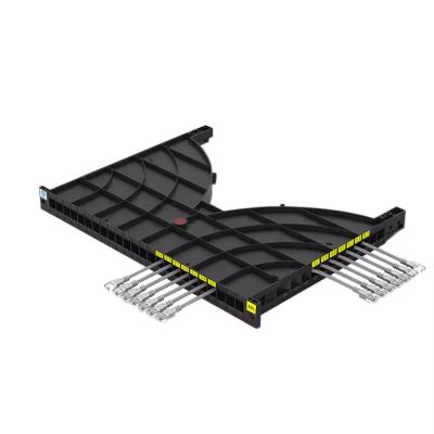 China Kanaltyp Kabelmanagement-Tray 24-Port-Kabelmanager für das Rechenzentrum Rack/Kabinett zu verkaufen