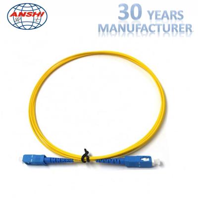 China Fiber Optic Patch Cord SC - SC Connector Singlemode SM Simplex SX Can Customize à venda