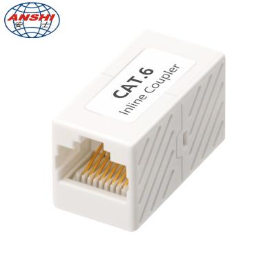 China Small Cat5e Cat6 Utp Rj45 Inline Keystone Coupler for sale