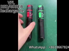 Green Light VFL Rechargable Type Video