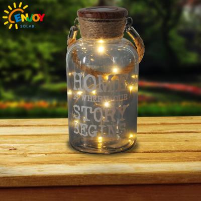 China Garden/Yard/Outdoor Solar Light Garden Led Solar Light Outdoor Solar Glass Mason Jar Light With Text From China Manufacturer for sale