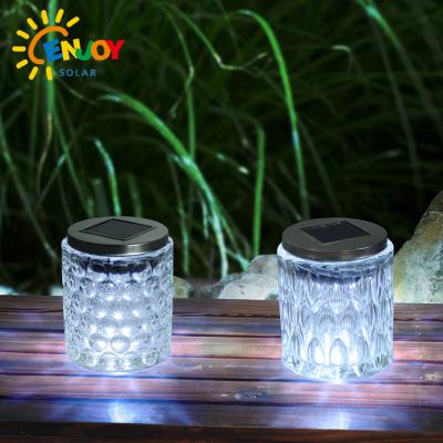 China Garden/Yard/Outdoor Solar Lantern Glass Bottle Pot Lights Warm LED Slit Hanging Light for Garden for sale