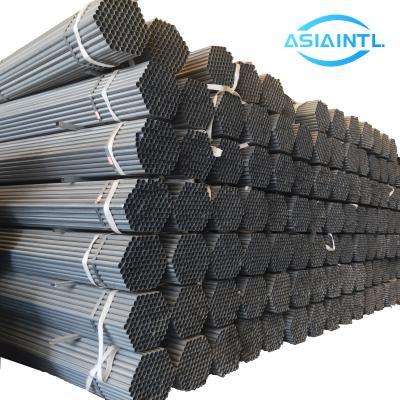 China Liquid Pipe ERW Hot Dip Galvanized Steel Pipe Pre-galvanized Oil Pipeline BS Soft Round Welded Pipe For Sale for sale