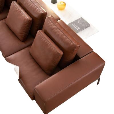 China Hot Sale Modern Living Room Sofa Leather Sofa Set For Modern Living Room for sale