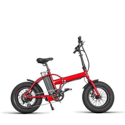 China Fat Mini Dirt Aluminum Alloy 16inch Foldable Electric Bike 350w Hub Rear Motor for sale