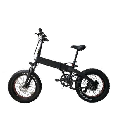 China 48v aluminum alloy folding electric fat bike with hidden battery for sale