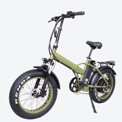 China Aluminum alloy ebike fat tire electric bike cruiser folding electric bike with 1000W motor for sale