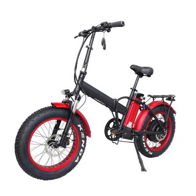 China Aluminum alloy 20 inch 1000 watt adults foldable electric bikes with fat wheel for sale