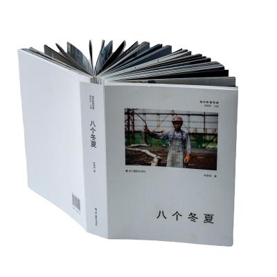 China paper & Cardboard OEM Backless Hard Shell Books Printing Bare Spine Books With Dust Jacket for sale