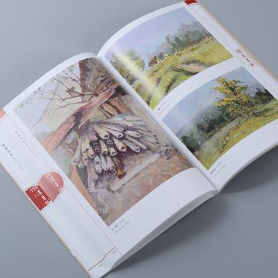 China paper & Cardboard free sample full color softcover book / photo book / custom catalog brochures / cookbook print for sale