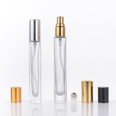 China Free Sample 10ml 15ml Mini Empty Glass Spray Bottle Refillable Eco-Friendly Travel For Perfume for sale