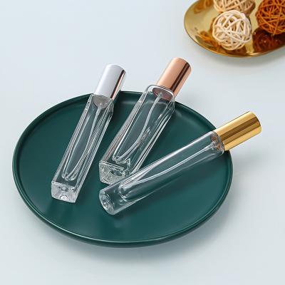 China Factory Price Sub Packed10ml 15ml Eco-friendly Perfume Bottle Rectangular Vials Empty Spray Glass Bottles For Perfume for sale