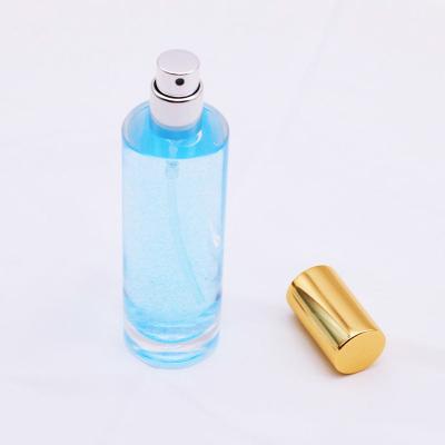 China 30ml 50ml Eco-friendly custom round empty clear perfume glass perfume bottle perfume glass bottles with spray pump for sale