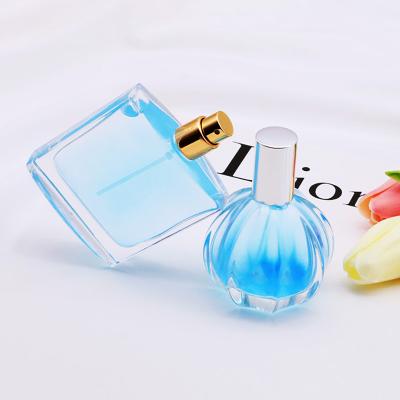 China Pumpkin Shape Glass Bottle Eco - Friendly Empty Transparent Glass Perfume Spray Bottle for sale