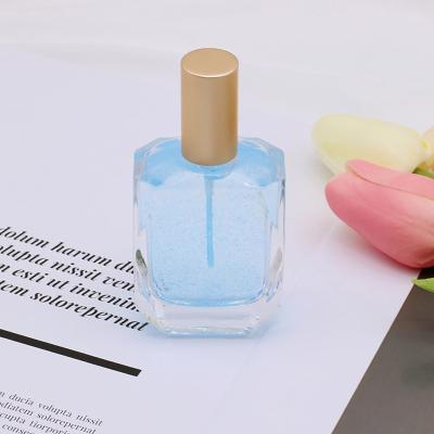 China High Grade Eco-friendly Luxury Hand Polished Clear Package Bottle Square Perfume Oil Cologne Polishing Perfume Bottle for sale