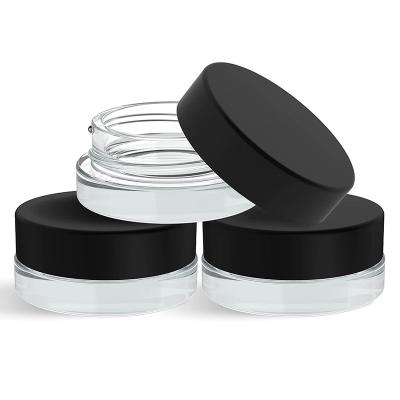 China Custom Eco-friendly Luxury Glass Cosmetic Jar 5g 10g 10g 15g 20g 30g 10ml Matt Frosted Clear White Black for sale