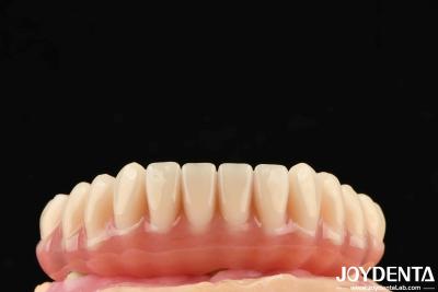 Cina 1 pezzo di denti acrilici a base di ti finitura di colore traslucido resine acriliche dentali in vendita