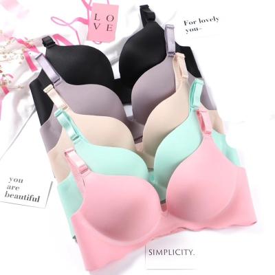 China Dropshipping Low Price Women Seamless Wireless Sex Push Up Sexy Lingerie Gathering Bra for sale