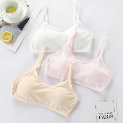 China JUNXI DIVINUS New Design Underwear Girls Bra High Quality Seamless Underwear For Kids Girls Cotton Bra for sale