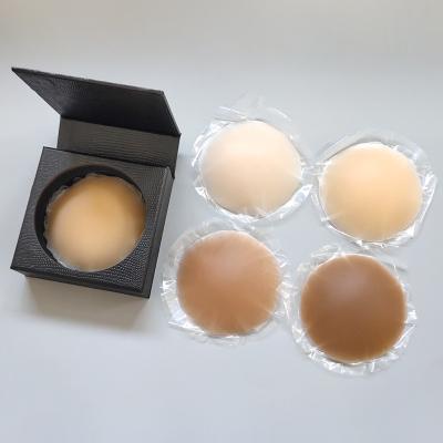 China JUNXI DIVINUS Self Adhesive Invisible Silicone Matte Nipple Cover Women Breast Pies Comfortable High Quality Reusable Nipple Cover for sale